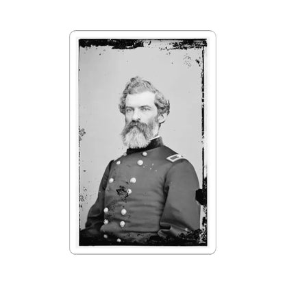 Portrait of Brig. Gen. John W. Sprague, Officer of the Federal Army (U.S. Civil War) STICKER Vinyl Kiss-Cut Decal 2 Inch White - The Sticker Space