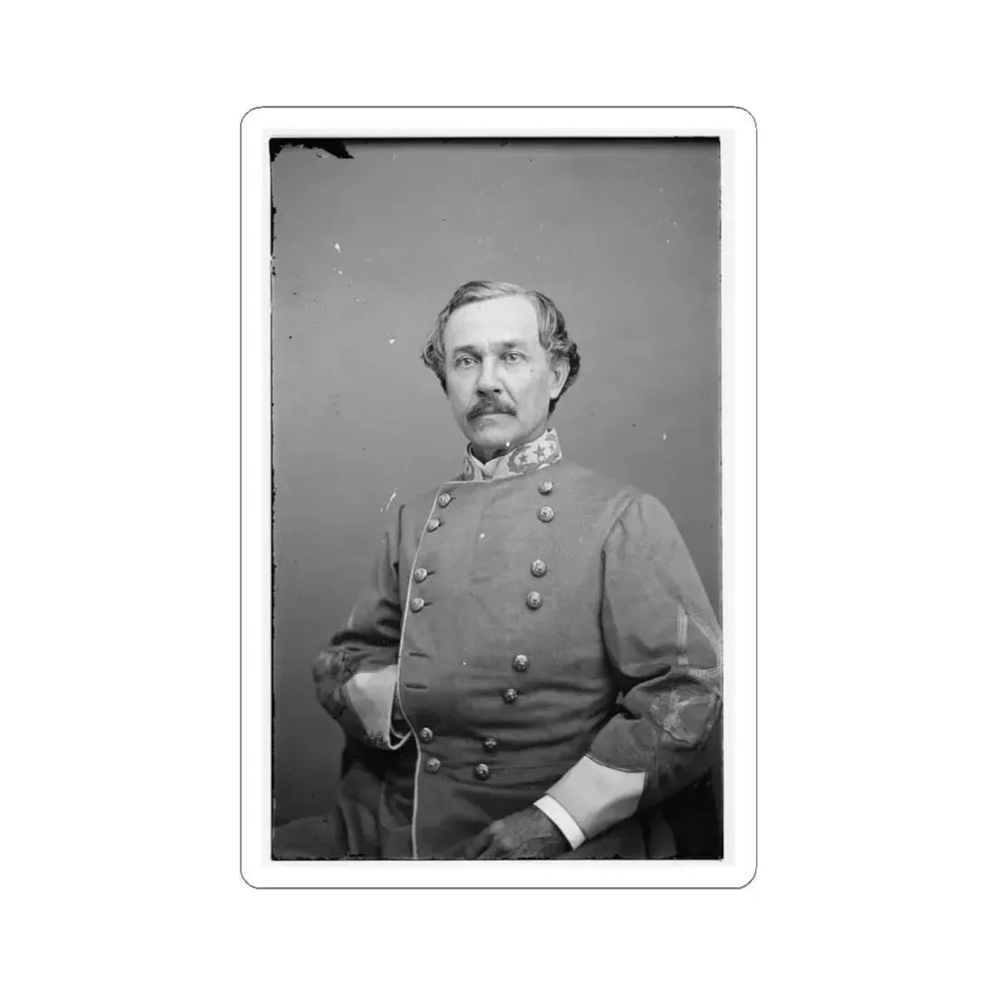 Portrait of Brig. Gen. Joseph R. Anderson, Officer of the Confederate Army (U.S. Civil War) STICKER Vinyl Kiss-Cut Decal 4 Inch White - The Sticker Space
