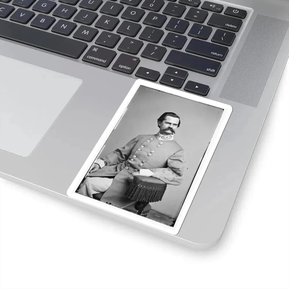 Portrait of Brig. Gen. Richard L. T. Beale, Officer of the Confederate Army (U.S. Civil War) STICKER Vinyl Kiss-Cut Decal - The Sticker Space