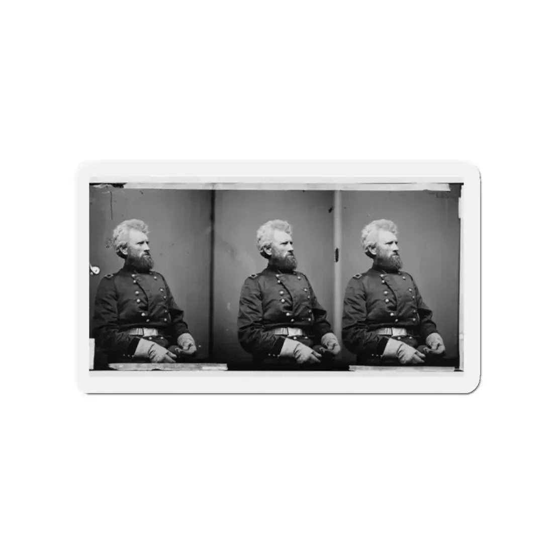 Portrait Of Brig. Gen. Robert Huston Milroy, Officer Of The Federal Army (Maj. Gen. From Nov. 29, 1862) (U.S. Civil War) Refrigerator Magnet 2 Inch - The Sticker Space