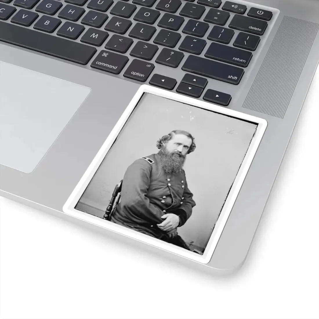 Portrait of Brig. Gen. Robert Mitchell, Officer of the Federal Army (U.S. Civil War) STICKER Vinyl Kiss-Cut Decal - The Sticker Space