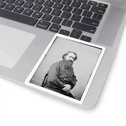 Portrait of Brig. Gen. Robert Mitchell, Officer of the Federal Army (U.S. Civil War) STICKER Vinyl Kiss-Cut Decal - The Sticker Space
