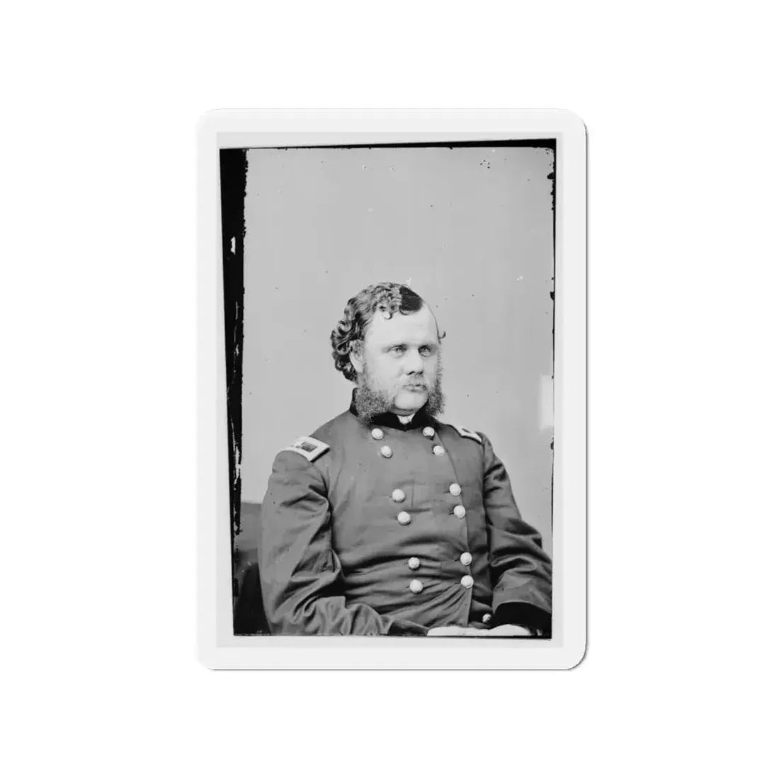 Portrait Of Brig. Gen. Robert O. Tyler, Officer Of The Federal Army (Maj. Gen. From Aug. 1, 1864) (U.S. Civil War) Refrigerator Magnet 4 Inch - The Sticker Space