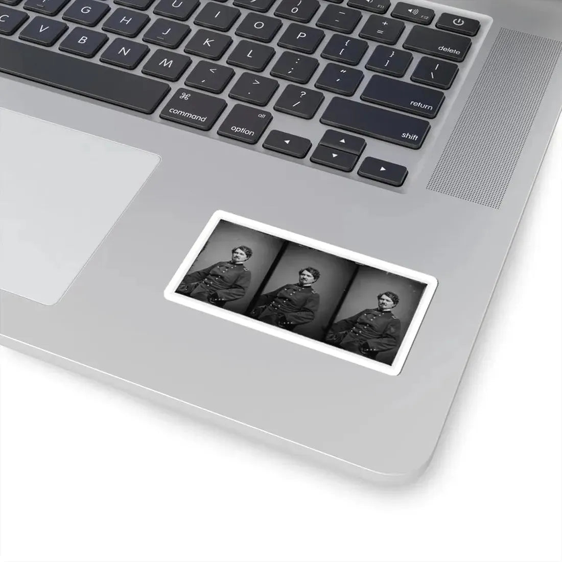 Portrait of Brig. Gen. Samuel D. Sturgis, Officer of the Federal Army (U.S. Civil War) STICKER Vinyl Kiss-Cut Decal - The Sticker Space