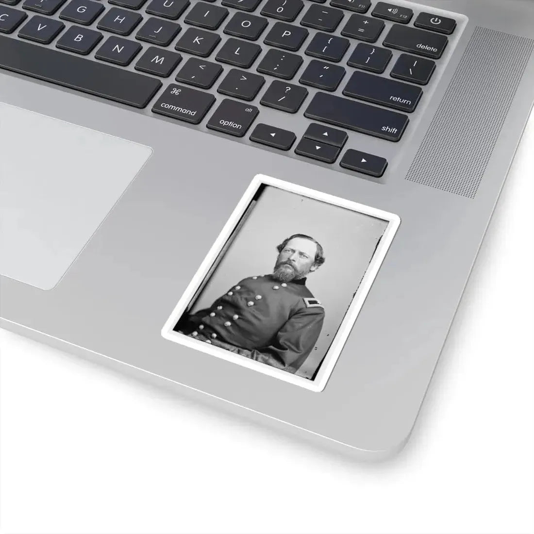 Portrait of Brig. Gen. Samuel Kosciuzko Zook, Officer of the Federal Army (U.S. Civil War) STICKER Vinyl Kiss-Cut Decal - The Sticker Space