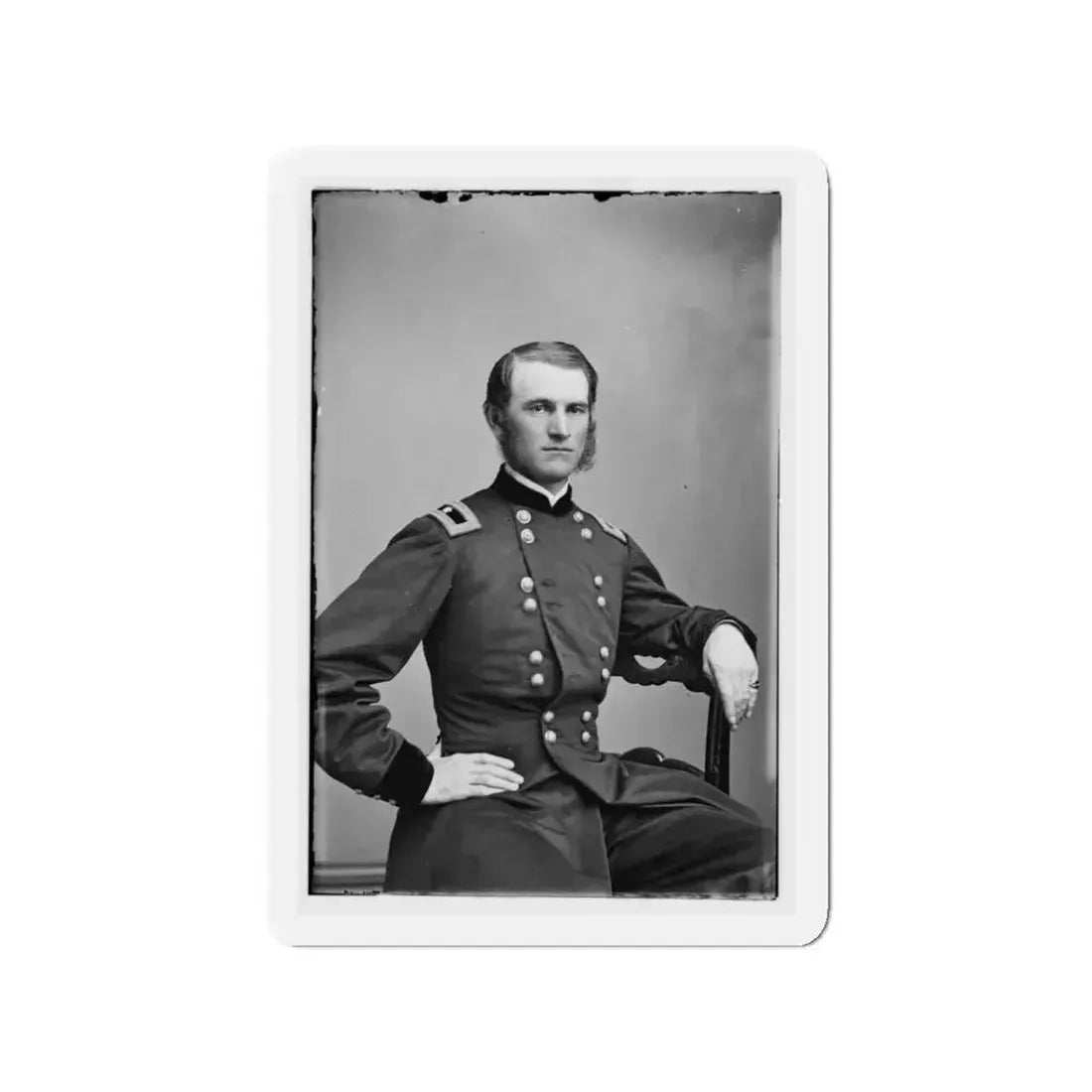 Portrait Of Brig. Gen. Thomas E. G. Ransom, Officer Of The Federal Army (U.S. Civil War) Refrigerator Magnet 3 Inch - The Sticker Space