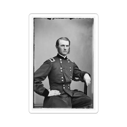 Portrait of Brig. Gen. Thomas E. G. Ransom, Officer of the Federal Army (U.S. Civil War) STICKER Vinyl Kiss-Cut Decal 3 Inch White - The Sticker Space