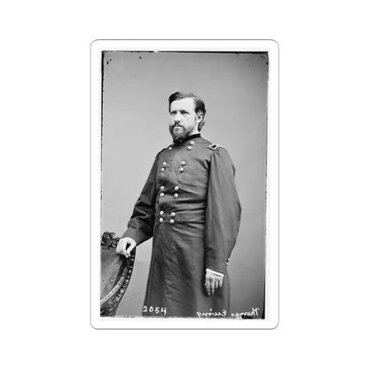 Portrait of Brig. Gen. Thomas Ewing, Jr., Officer of the Federal Army (U.S. Civil War) STICKER Vinyl Kiss-Cut Decal 6 Inch White - The Sticker Space