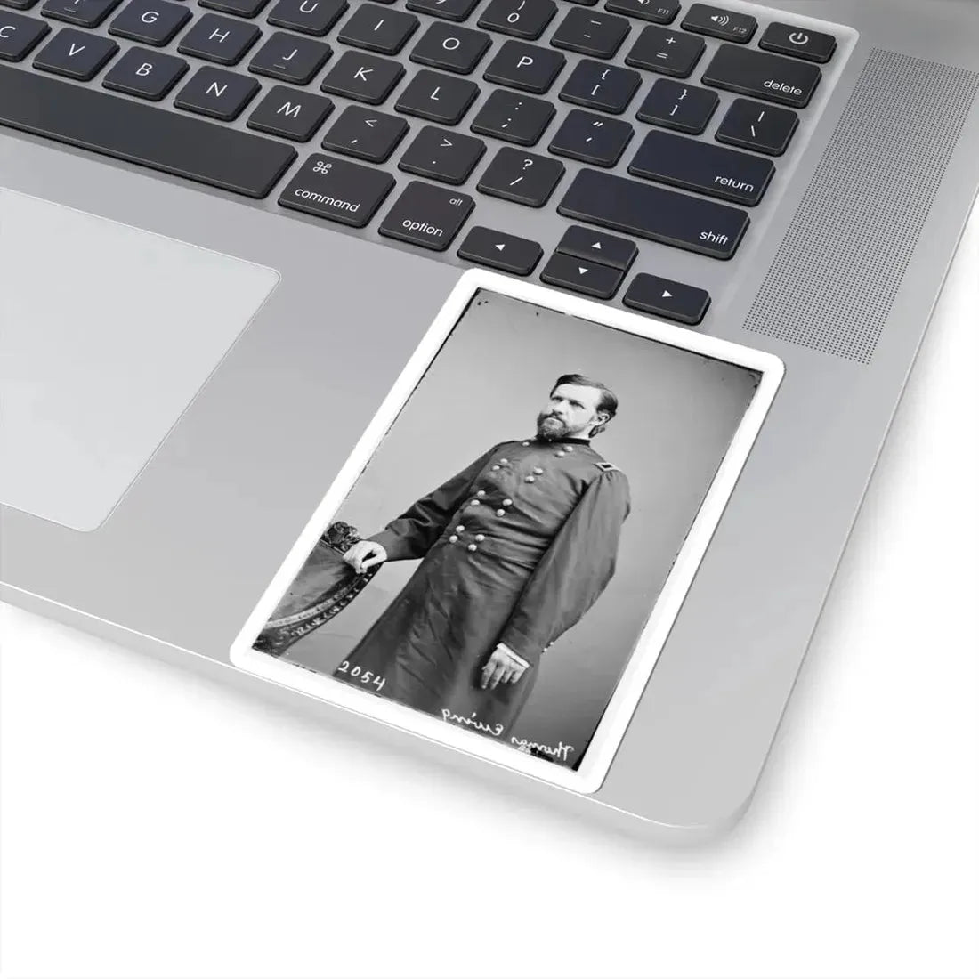 Portrait of Brig. Gen. Thomas Ewing, Jr., Officer of the Federal Army (U.S. Civil War) STICKER Vinyl Kiss-Cut Decal - The Sticker Space