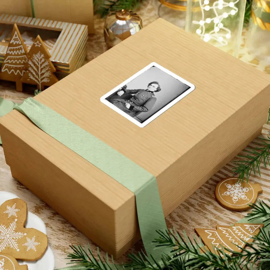 Portrait of Brig. Gen. Thomas W. Sherman, Officer of the Federal Army (U.S. Civil War) STICKER Vinyl Kiss-Cut Decal - The Sticker Space