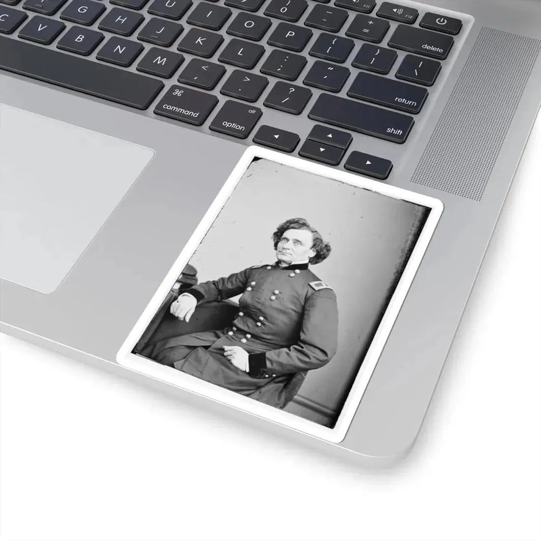 Portrait of Brig. Gen. Thomas W. Sherman, Officer of the Federal Army (U.S. Civil War) STICKER Vinyl Kiss-Cut Decal - The Sticker Space