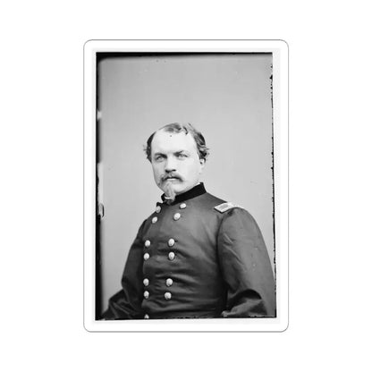 Portrait of Brig. Gen. William W. Averell, Officer of the Federal Army (U.S. Civil War) STICKER Vinyl Kiss-Cut Decal 3 Inch White - The Sticker Space