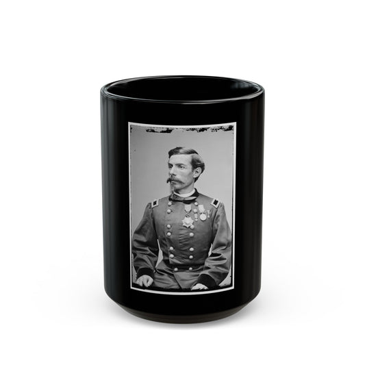 Portrait Of Brig. Gen. Alfred N. Duffie, Officer Of The Federal Army (U.S. Civil War) Black Coffee Mug-15oz-The Sticker Space