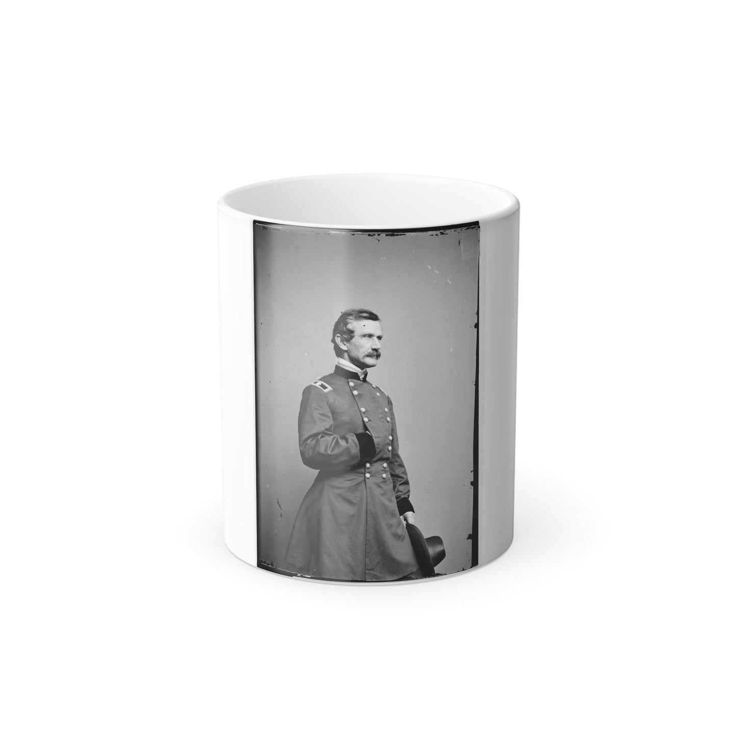Portrait of Brig. Gen. Andrew A. Humphreys, Officer of the Federal Army (Maj. Gen. From July 8, 1863) (U.S. Civil War) Color Morphing Mug 11oz-11oz-The Sticker Space
