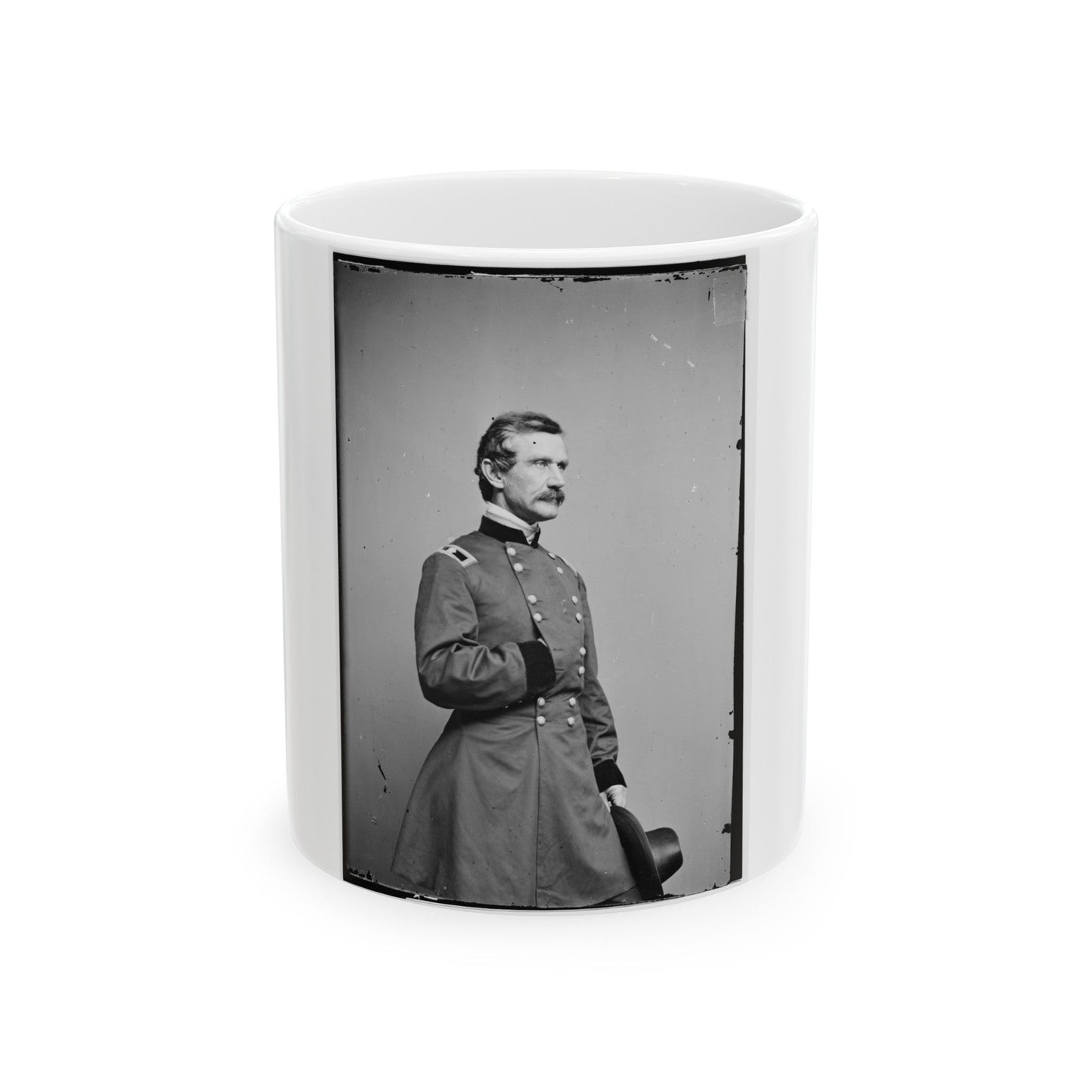 Portrait Of Brig. Gen. Andrew A. Humphreys, Officer Of The Federal Army (Maj. Gen. From July 8, 1863) (U.S. Civil War) White Coffee Mug