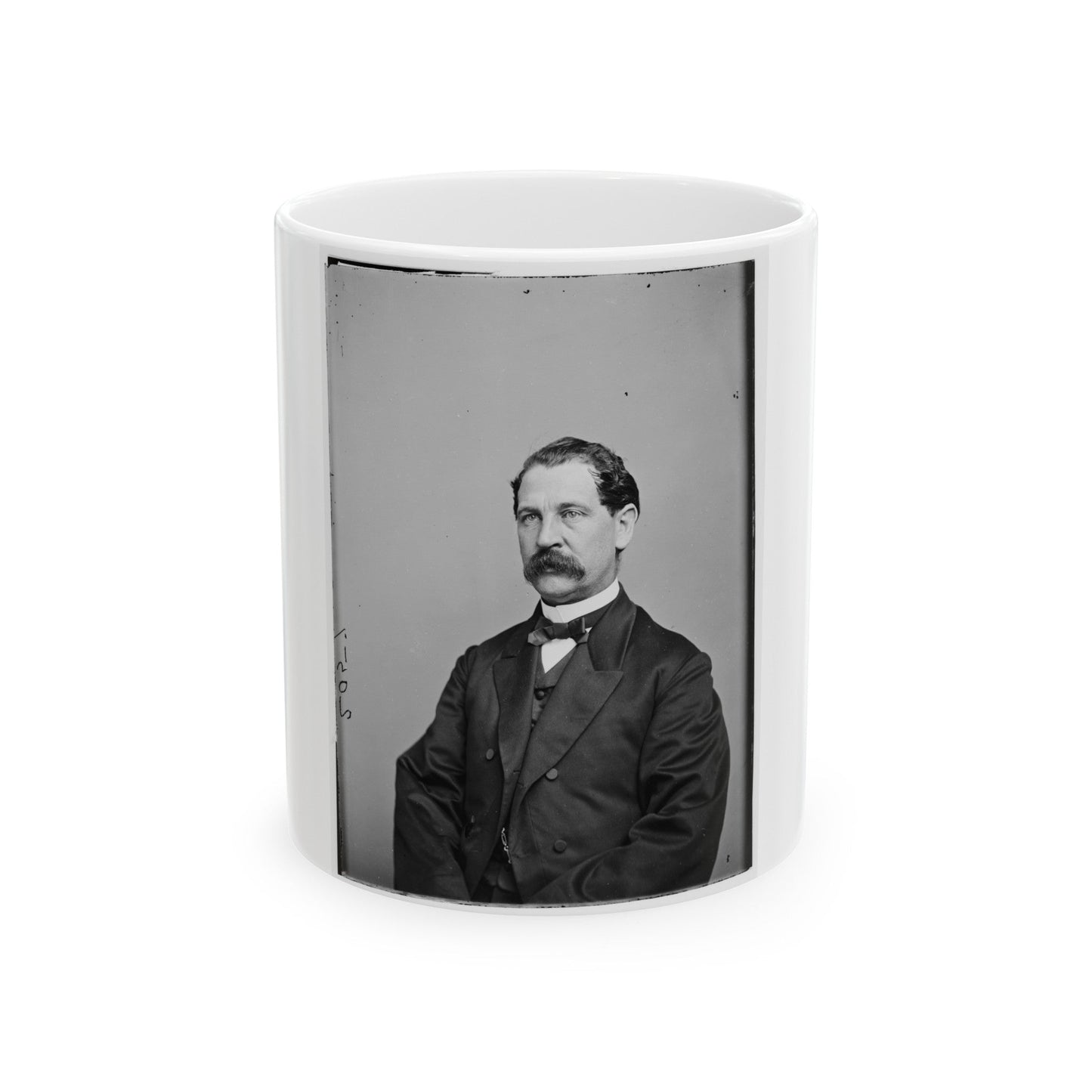 Portrait Of Brig. Gen. (As Of Mar. 13, 1865) Thomas Eckert, Officer Of The Federal Army (U.S. Civil War) White Coffee Mug