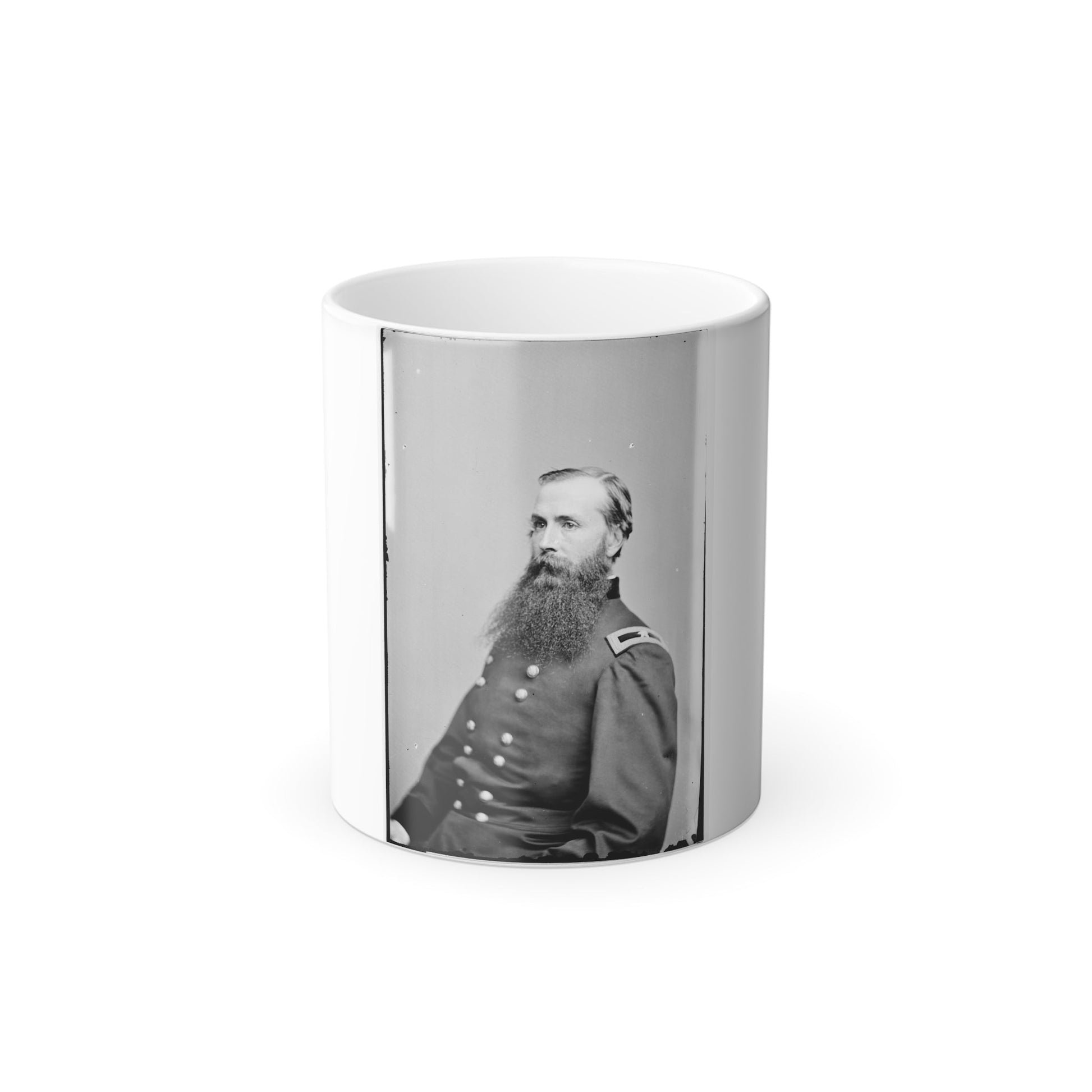 Portrait of Brig. Gen. Charles K. Graham, Officer of the Federal Army (U.S. Civil War) Color Morphing Mug 11oz-11oz-The Sticker Space