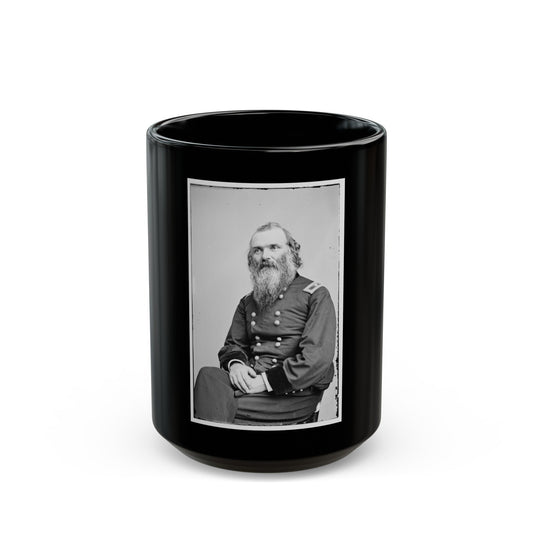 Portrait Of Brig. Gen. Daniel C. Mccallum, Officer Of The Federal Army (U.S. Civil War) Black Coffee Mug-15oz-The Sticker Space