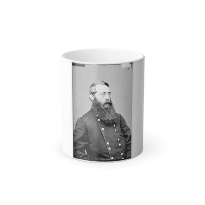 Portrait of Brig. Gen. David Mcm. Gregg, Officer of the Federal Army, (Maj. Gen. From Aug. 1, 1864) (U.S. Civil War) Color Morphing Mug 11oz-11oz-The Sticker Space