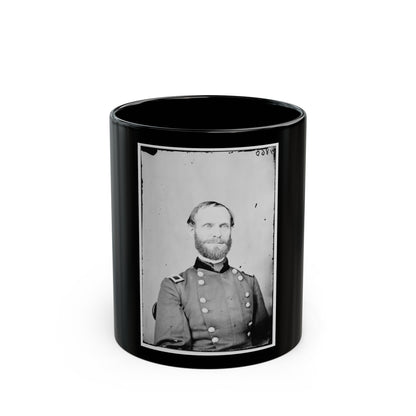 Portrait Of Brig. Gen. Edward D. Townsend, Assistant Adjutant General (U.S. Civil War) Black Coffee Mug-11oz-The Sticker Space