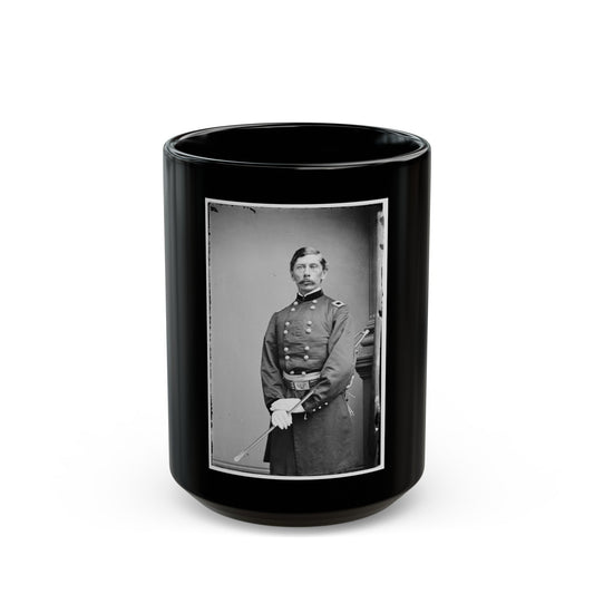 Portrait Of Brig. Gen. Henry M. Judah, Officer Of The Federal Army (U.S. Civil War) Black Coffee Mug-15oz-The Sticker Space