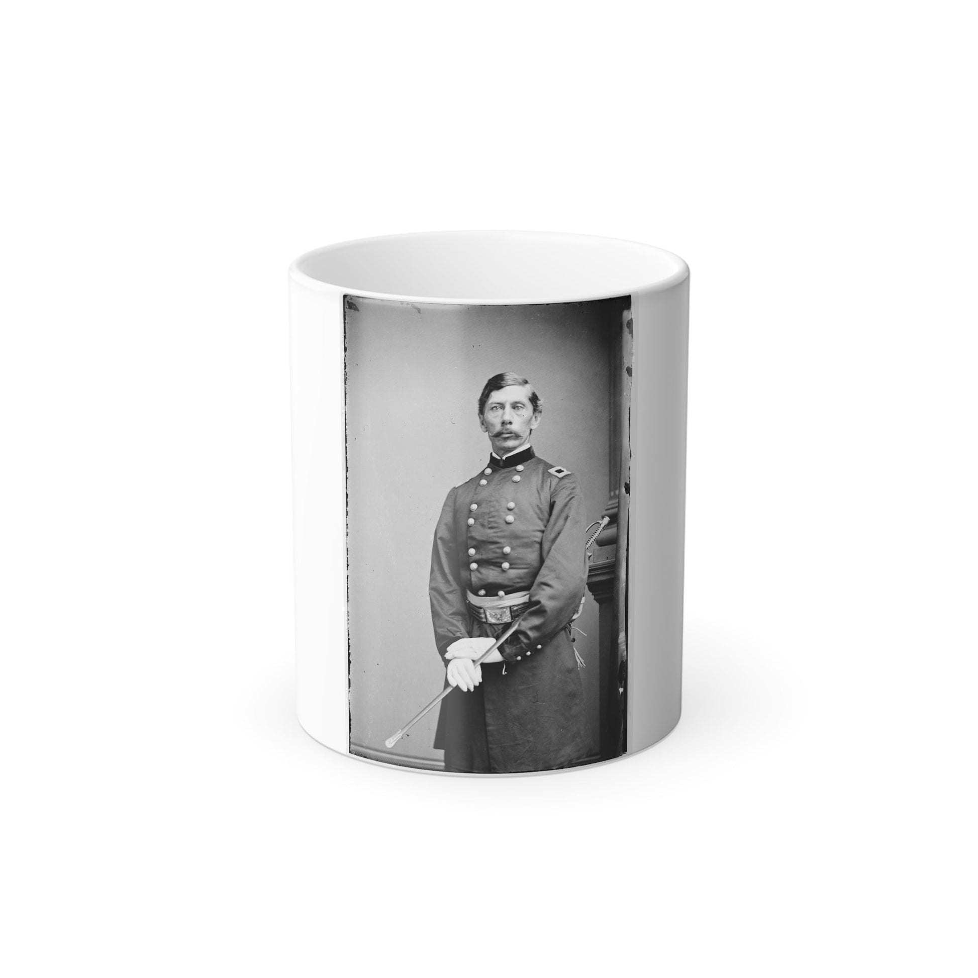 Portrait of Brig. Gen. Henry M. Judah, Officer of the Federal Army (U.S. Civil War) Color Morphing Mug 11oz-11oz-The Sticker Space