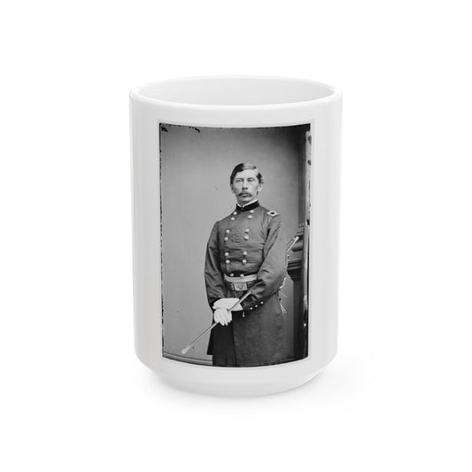 Portrait Of Brig. Gen. Henry M. Judah, Officer Of The Federal Army (U.S. Civil War) White Coffee Mug-15oz-The Sticker Space