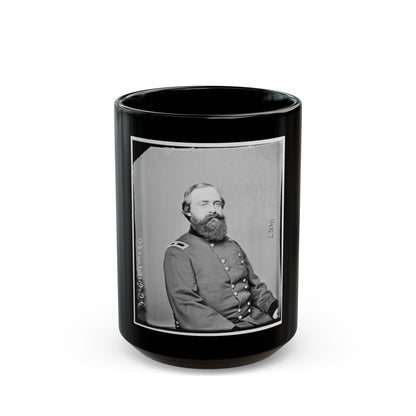 Portrait Of Brig. Gen. John C. Caldwell, Officer Of The Federal Army (U.S. Civil War) Black Coffee Mug-15oz-The Sticker Space