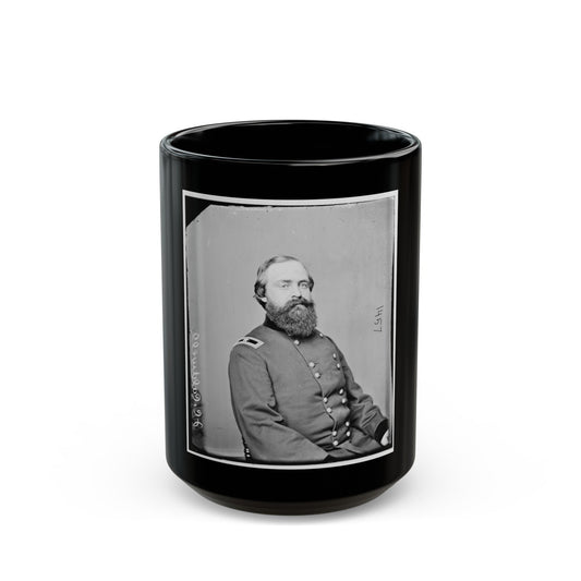 Portrait Of Brig. Gen. John C. Caldwell, Officer Of The Federal Army (U.S. Civil War) Black Coffee Mug-15oz-The Sticker Space