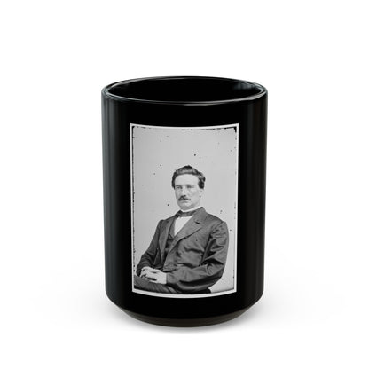 Portrait Of Brig. Gen. John D. Imboden, Officer Of The Confederate Army (U.S. Civil War) Black Coffee Mug-15oz-The Sticker Space