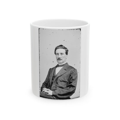 Portrait Of Brig. Gen. John D. Imboden, Officer Of The Confederate Army (U.S. Civil War) White Coffee Mug-11oz-The Sticker Space