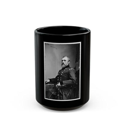 Portrait Of Brig. Gen. John G. Barnard, Officer Of The Federal Army (U.S. Civil War) Black Coffee Mug-15oz-The Sticker Space