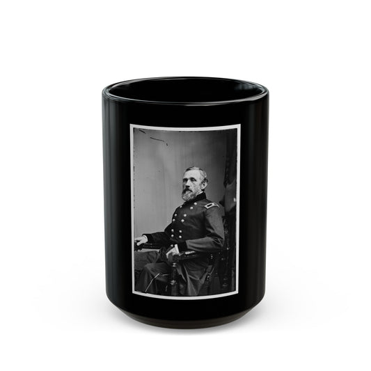 Portrait Of Brig. Gen. John G. Barnard, Officer Of The Federal Army (U.S. Civil War) Black Coffee Mug-15oz-The Sticker Space