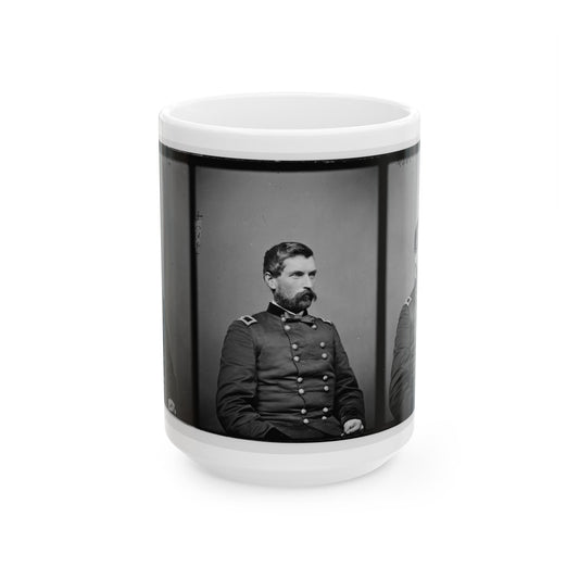 Portrait Of Brig. Gen. John Gibbon, Officer Of The Federal Army (Maj. Gen. From June 7, 1864) (U.S. Civil War) White Coffee Mug