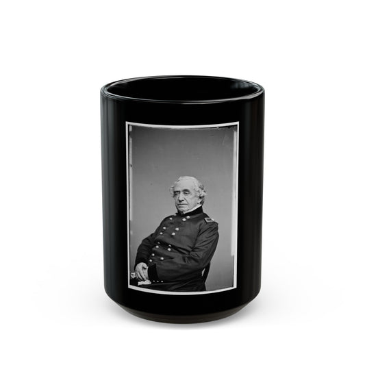 Portrait Of Brig. Gen. Joseph G. Totten, Chief, Corps Of Engineers, Officer Of The Federal Army (U.S. Civil War) Black Coffee Mug