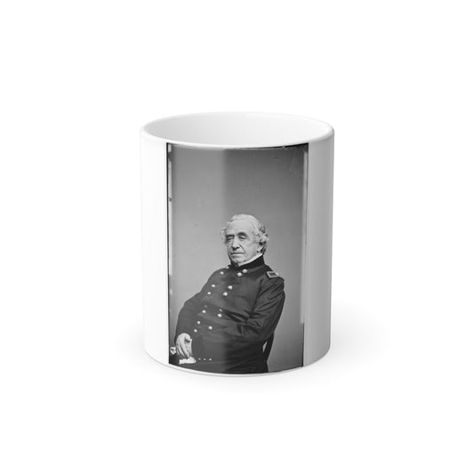 Portrait of Brig. Gen. Joseph G. Totten, Chief, Corps of Engineers, Officer of the Federal Army (U.S. Civil War) Color Morphing Mug 11oz-11oz-The Sticker Space