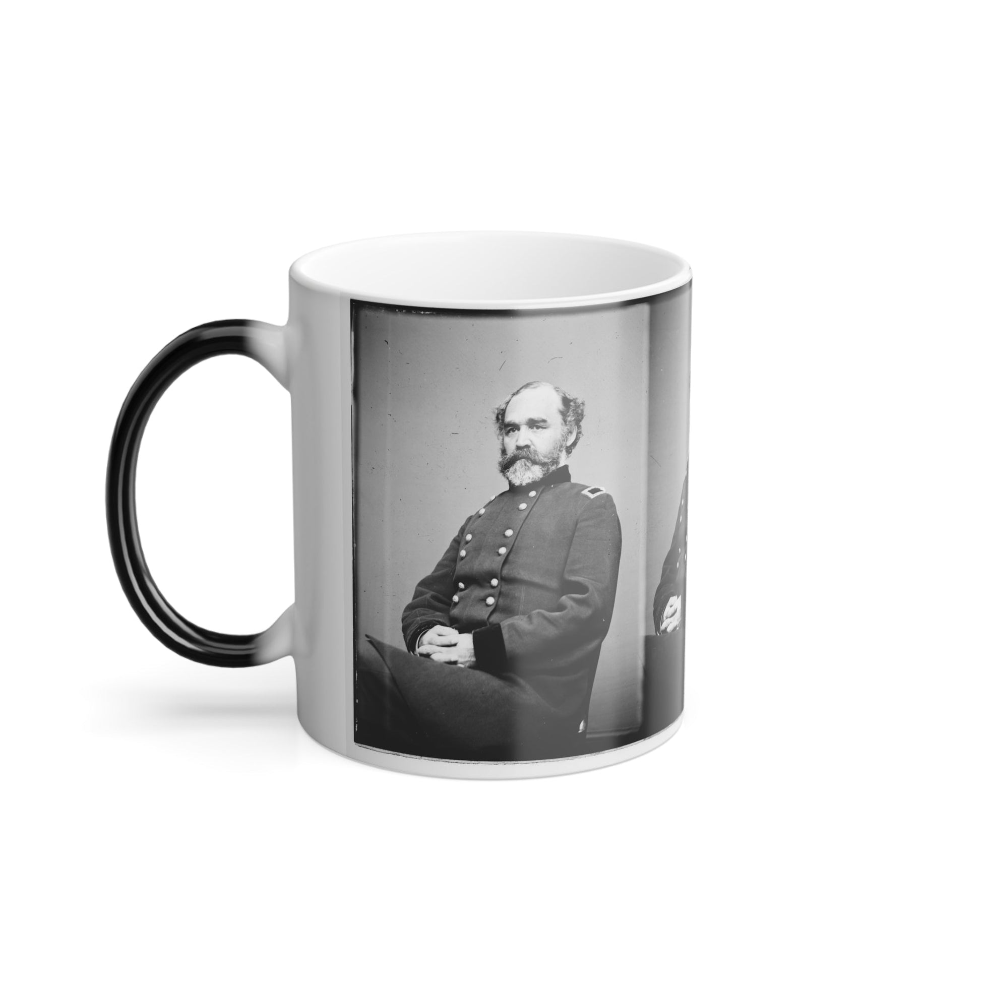 Portrait of Brig. Gen. Montgomery C. Meigs, Quartermaster-General, Officer of the Federal Army (Maj. Gen. From July 5, 1864) (U.S. Civil War) Color Morphing Mug 11oz-11oz-The Sticker Space