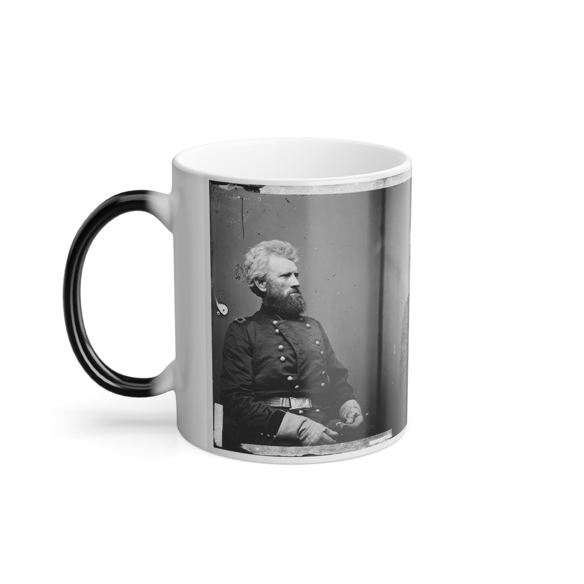 Portrait of Brig. Gen. Robert Huston Milroy, Officer of the Federal Army (Maj. Gen. From Nov. 29, 1862) (U.S. Civil War) Color Morphing Mug 11oz-11oz-The Sticker Space