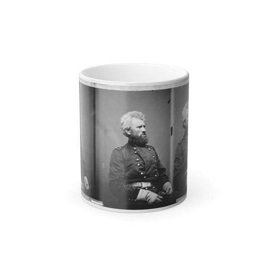 Portrait of Brig. Gen. Robert Huston Milroy, Officer of the Federal Army (Maj. Gen. From Nov. 29, 1862) (U.S. Civil War) Color Morphing Mug 11oz-11oz-The Sticker Space