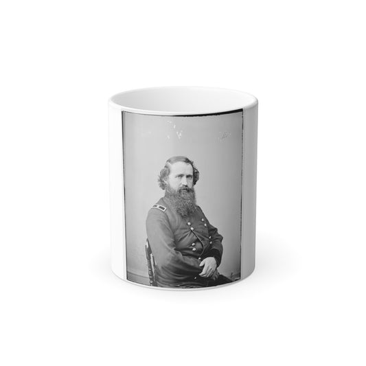 Portrait of Brig. Gen. Robert Mitchell, Officer of the Federal Army (U.S. Civil War) Color Morphing Mug 11oz-11oz-The Sticker Space