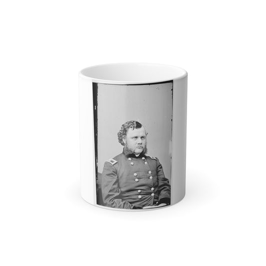 Portrait of Brig. Gen. Robert O. Tyler, Officer of the Federal Army (Maj. Gen. From Aug. 1, 1864) (U.S. Civil War) Color Morphing Mug 11oz-11oz-The Sticker Space