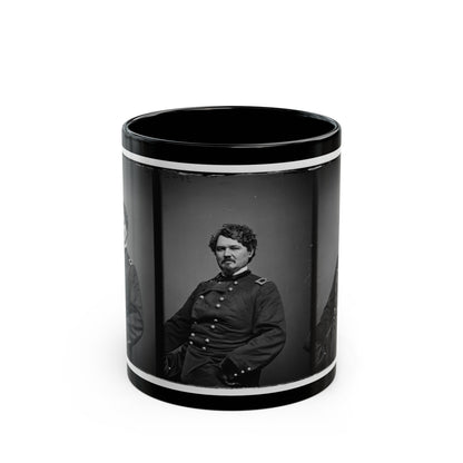 Portrait Of Brig. Gen. Samuel D. Sturgis, Officer Of The Federal Army (U.S. Civil War) Black Coffee Mug-11oz-The Sticker Space