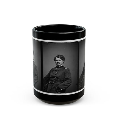 Portrait Of Brig. Gen. Samuel D. Sturgis, Officer Of The Federal Army (U.S. Civil War) Black Coffee Mug-15oz-The Sticker Space