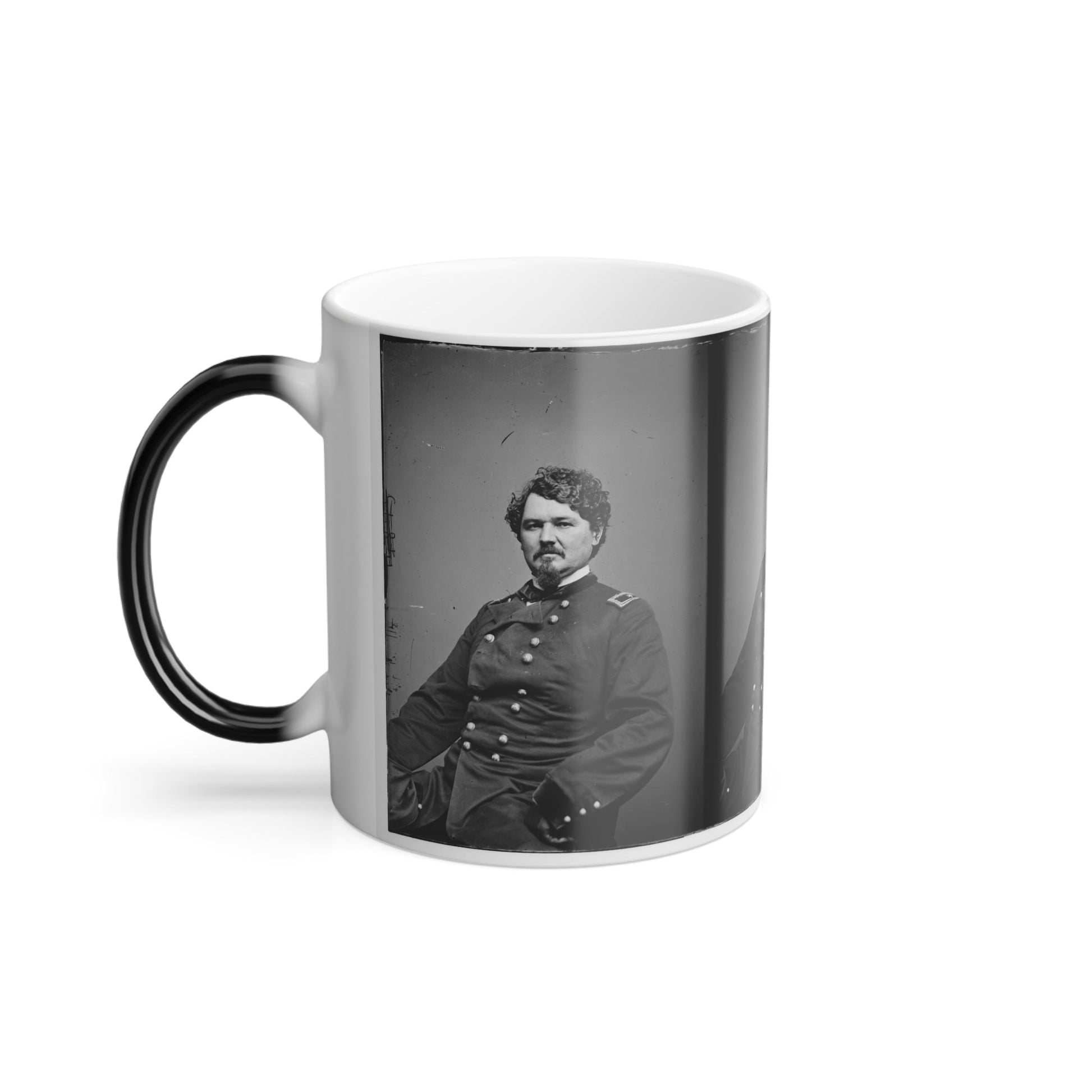 Portrait of Brig. Gen. Samuel D. Sturgis, Officer of the Federal Army (U.S. Civil War) Color Morphing Mug 11oz-11oz-The Sticker Space