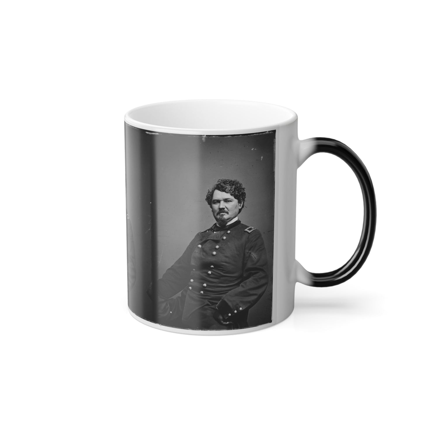 Portrait of Brig. Gen. Samuel D. Sturgis, Officer of the Federal Army (U.S. Civil War) Color Morphing Mug 11oz-11oz-The Sticker Space