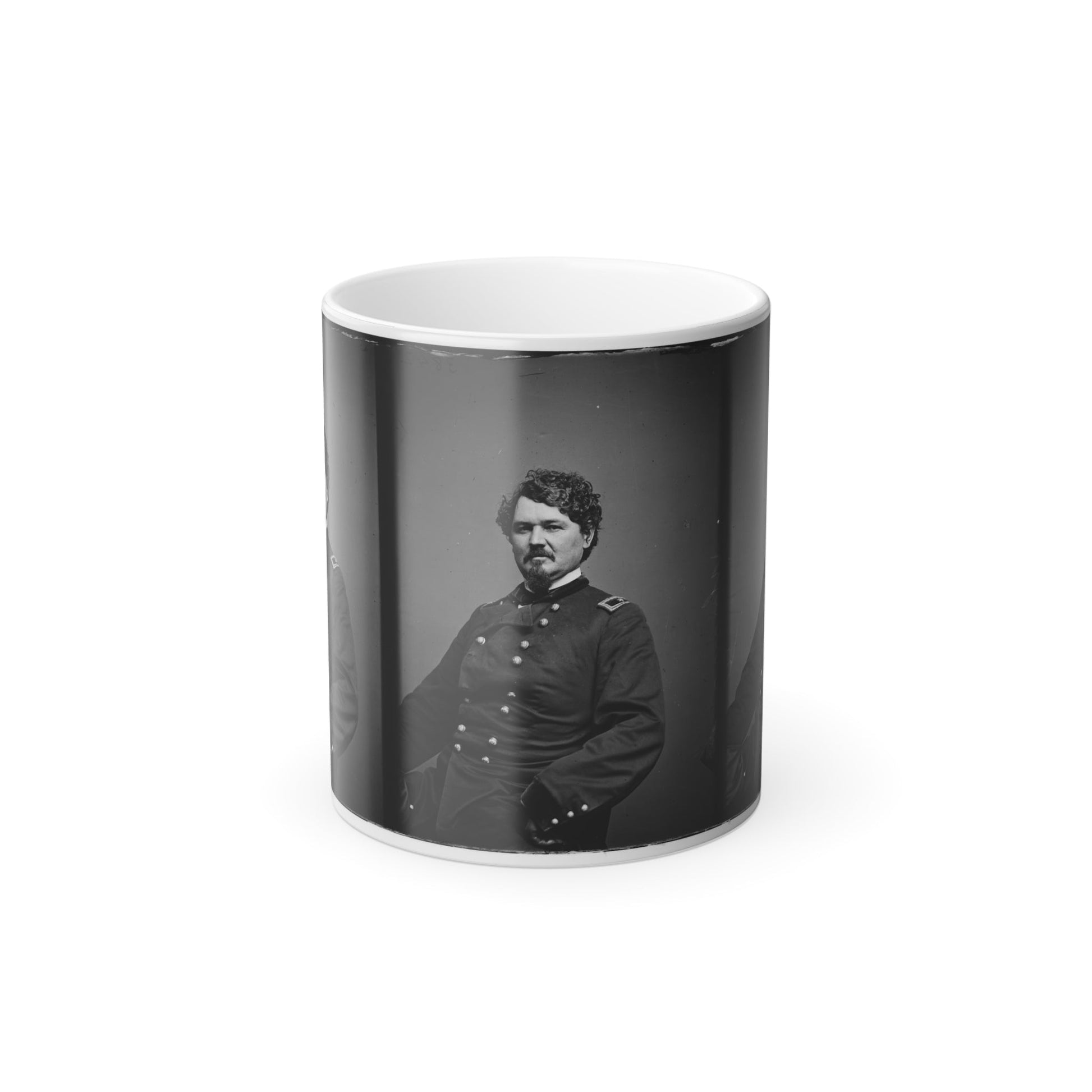 Portrait of Brig. Gen. Samuel D. Sturgis, Officer of the Federal Army (U.S. Civil War) Color Morphing Mug 11oz-11oz-The Sticker Space