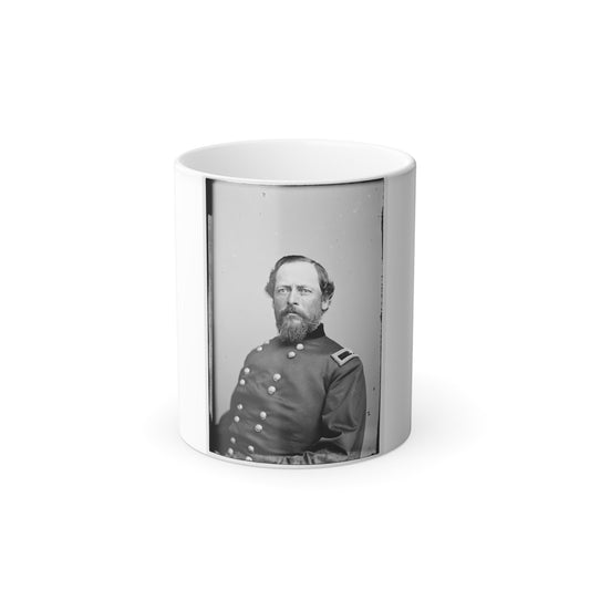 Portrait of Brig. Gen. Samuel Kosciuzko Zook, Officer of the Federal Army (U.S. Civil War) Color Morphing Mug 11oz-11oz-The Sticker Space