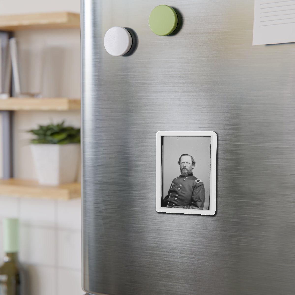 Portrait Of Brig. Gen. Samuel Kosciuzko Zook, Officer Of The Federal Army (U.S. Civil War) Refrigerator Magnet-The Sticker Space