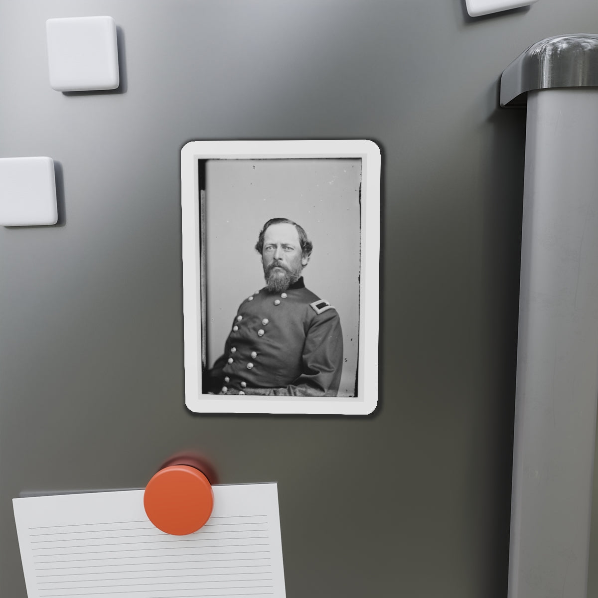 Portrait Of Brig. Gen. Samuel Kosciuzko Zook, Officer Of The Federal Army (U.S. Civil War) Refrigerator Magnet-The Sticker Space