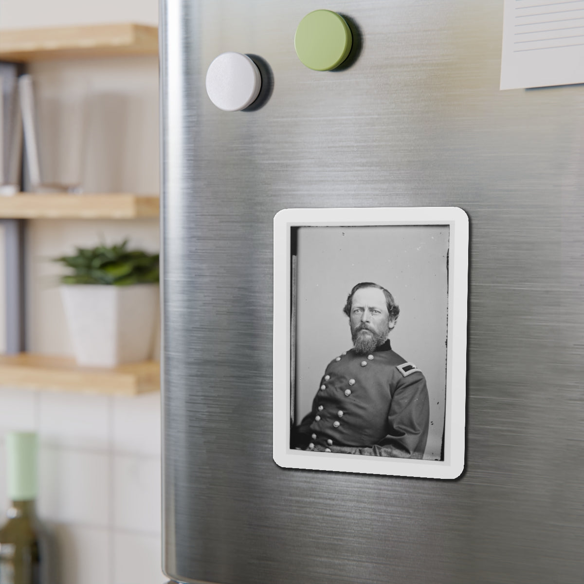 Portrait Of Brig. Gen. Samuel Kosciuzko Zook, Officer Of The Federal Army (U.S. Civil War) Refrigerator Magnet-The Sticker Space